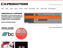 Tablet Screenshot of h-productions.se